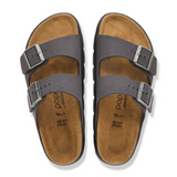 Birkenstock Arizona Chunky Slide Sandal (Women) - Velvet Gray Birkibuc