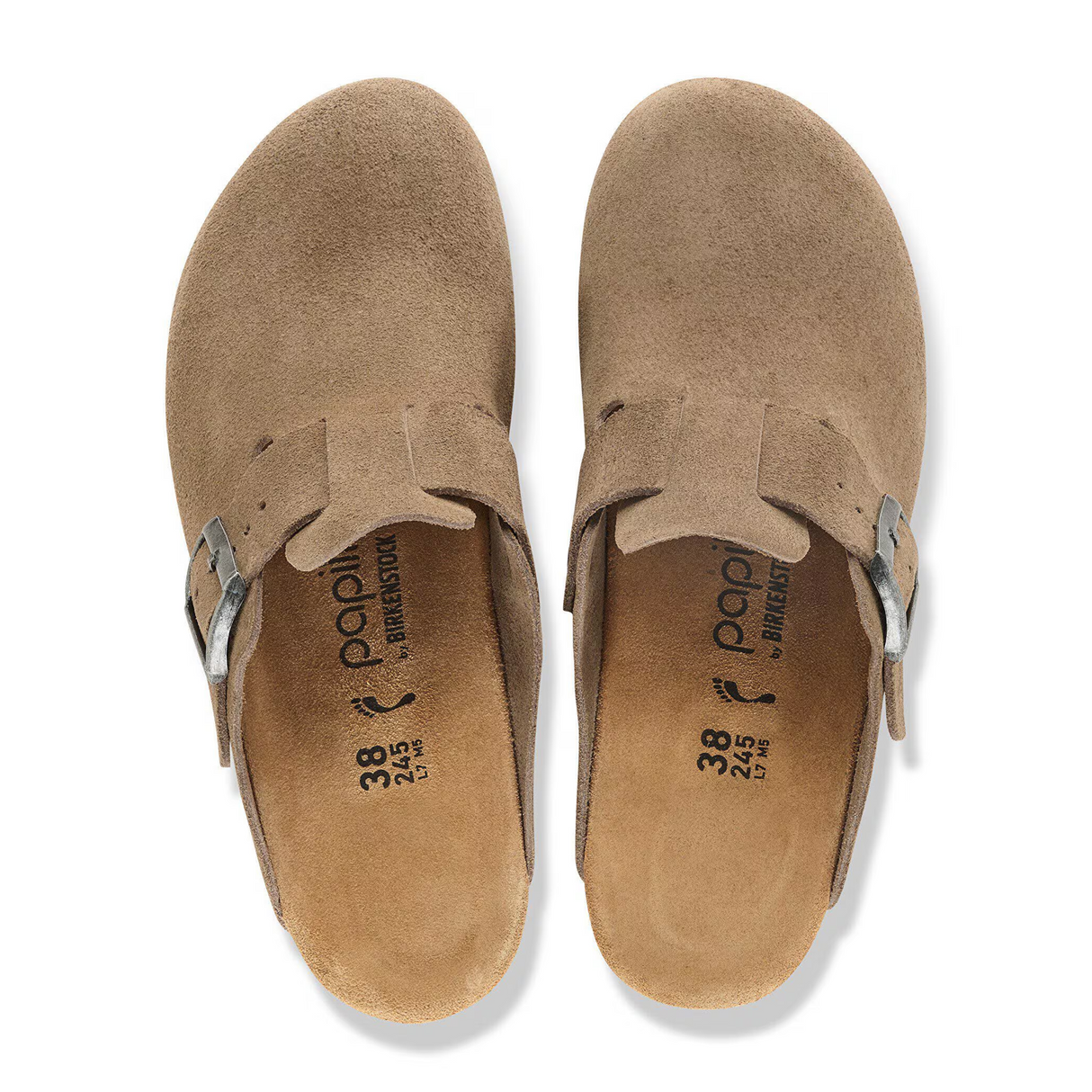 Birkenstock Fanny Wedge Clog (Women) - Gray Taupe Suede