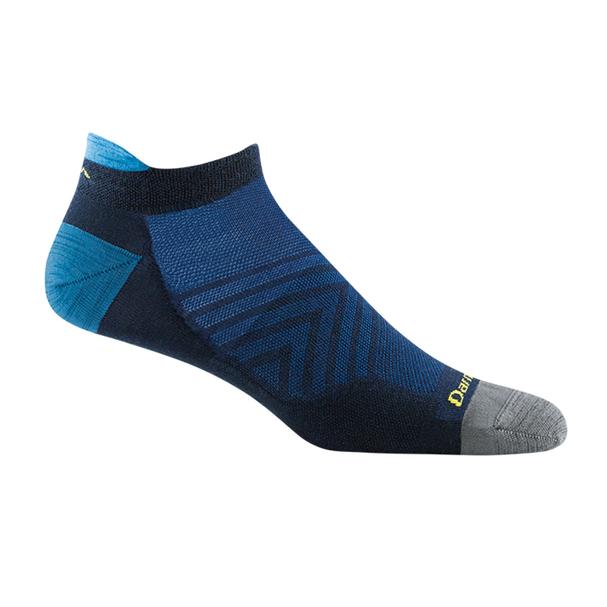 Darn Tough Run Ultra Lightweight Tab No Show Sock (Men) - Eclipse Accessories - Socks - Performance - The Heel Shoe Fitters