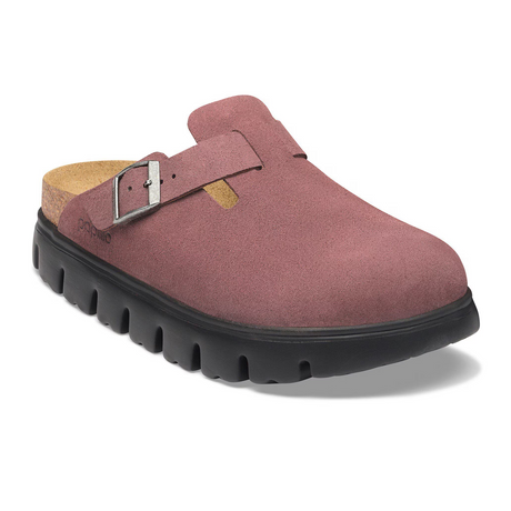 Birkenstock Boston Chunky Clog (Women) - Pepper Suede Dress-Casual - Clogs & Mules - The Heel Shoe Fitters