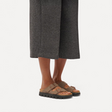 Birkenstock Arizona Chunky Slide Sandal (Women) - Mocha Birkibuc