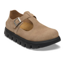 Birkenstock Paris Chunky Mary Jane (Women) - Gray Taupe Suede