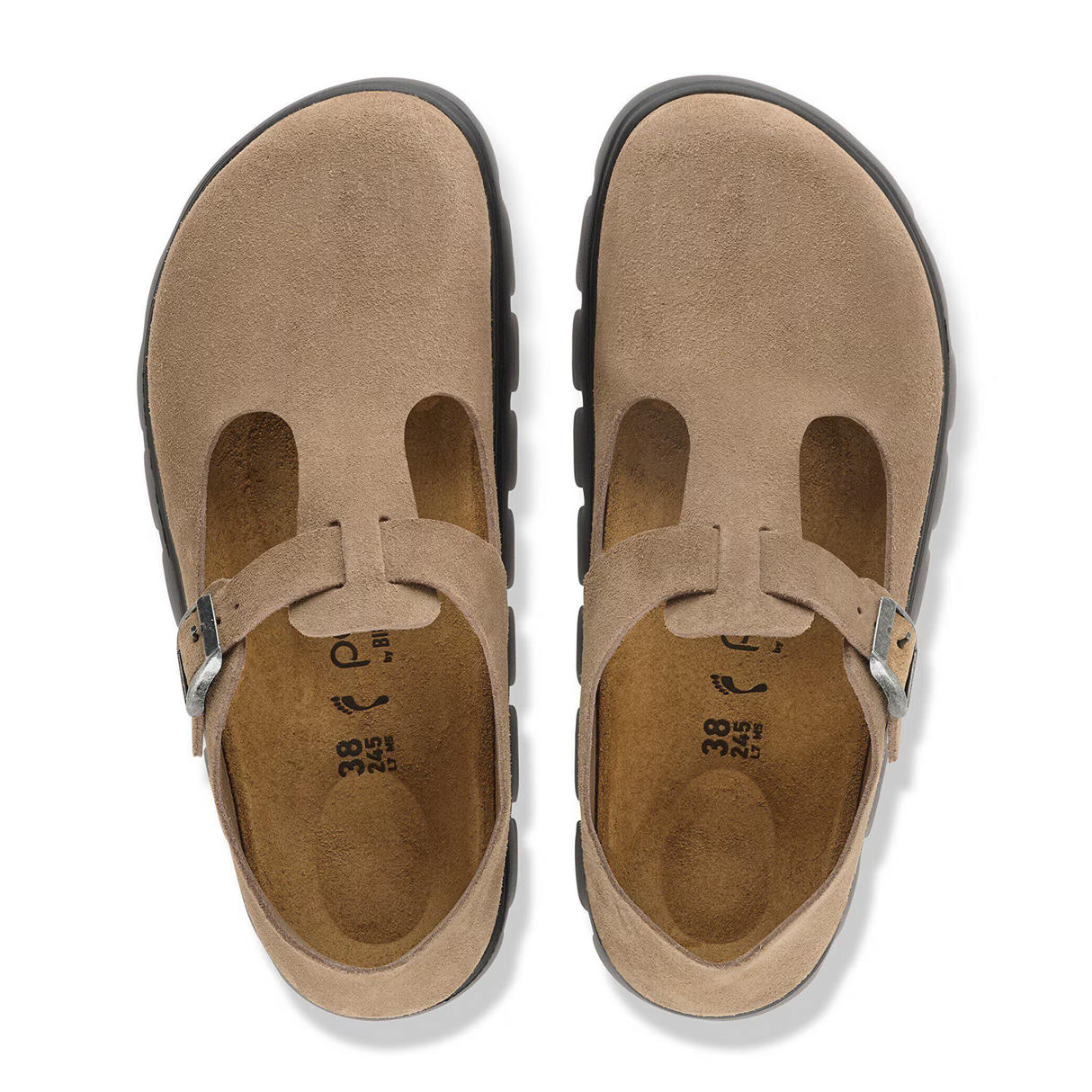 Birkenstock Paris Chunky Mary Jane (Women) - Gray Taupe Suede