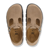 Birkenstock Paris Chunky Mary Jane (Women) - Gray Taupe Suede
