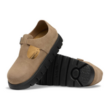 Birkenstock Paris Chunky Mary Jane (Women) - Gray Taupe Suede