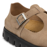 Birkenstock Paris Chunky Mary Jane (Women) - Gray Taupe Suede