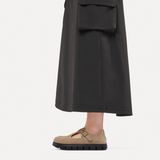 Birkenstock Paris Chunky Mary Jane (Women) - Gray Taupe Suede