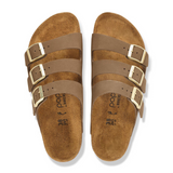 Birkenstock Florida III Flex Platform Slide Sandal (Women) - Dark Tea Nubuck