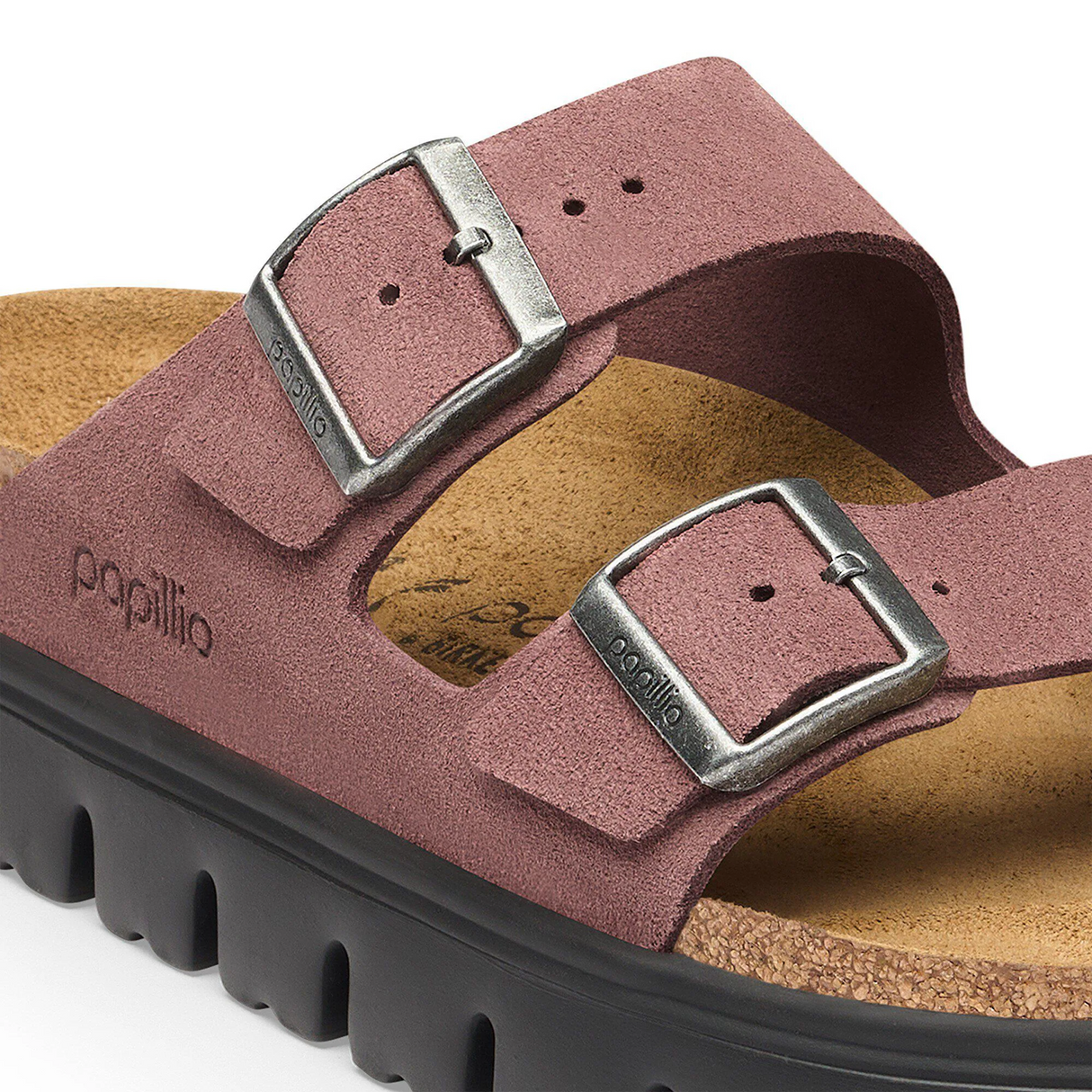 Birkenstock Arizona Chunky Slide Sandal (Women) - Pepper Suede