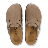 Birkenstock Boston Chunky Clog (Women) - Gray Taupe Suede