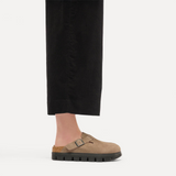 Birkenstock Boston Chunky Clog (Women) - Gray Taupe Suede