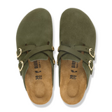 Birkenstock Blair Clog (Women) - Thyme Suede Dress-Casual - Clogs & Mules - The Heel Shoe Fitters
