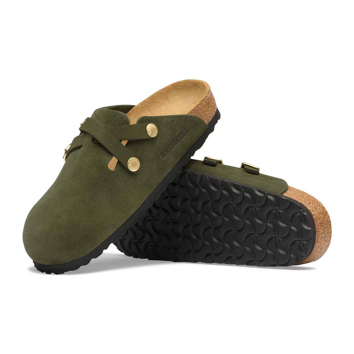 Birkenstock Blair Clog (Women) - Thyme Suede Dress-Casual - Clogs & Mules - The Heel Shoe Fitters