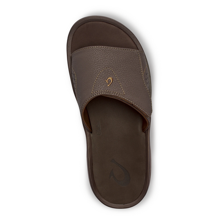 OluKai Nalu Slide Sandal (Men) - Dark Java/Dark Java Sandal - Slide - The Heel Shoe Fitters