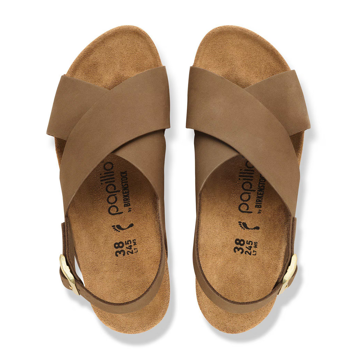 Birkenstock Samira Wedge Sandal (Women) - Dark Tea Nubuck Sandal - Heel/Wedge - The Heel Shoe Fitters