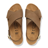 Birkenstock Samira Wedge Sandal (Women) - Dark Tea Nubuck Sandal - Heel/Wedge - The Heel Shoe Fitters