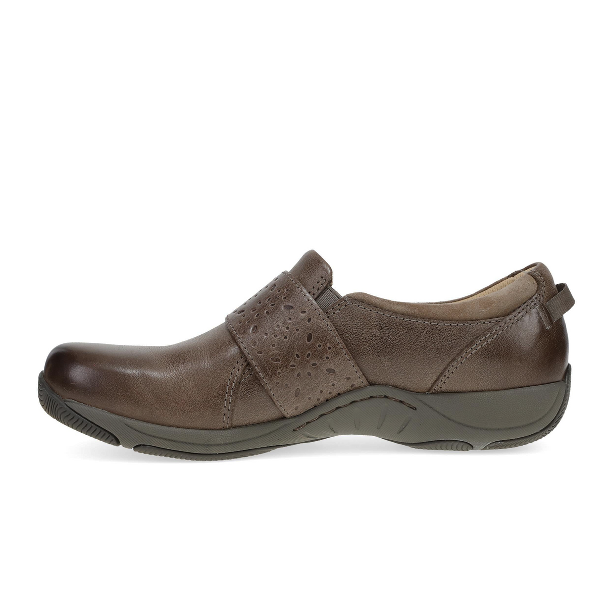 Dansko Sallie Slip On (Women) - Stone Waxy Burnished Dress-Casual - Slip On - The Heel Shoe Fitters