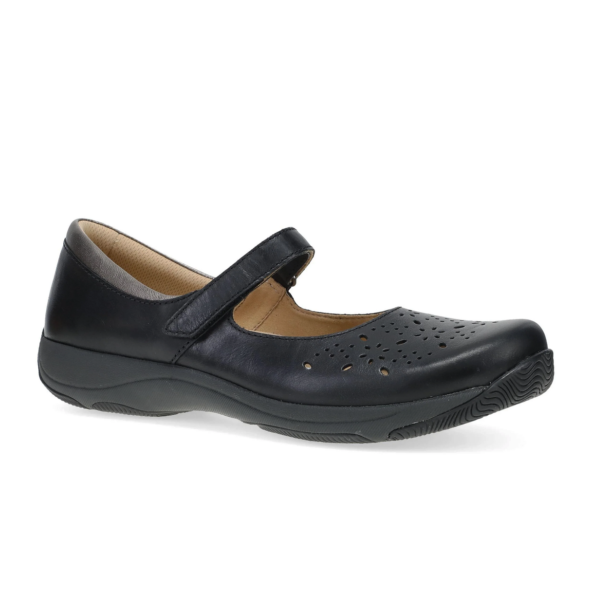 Dansko Stacy Mary Jane (Women) - Black Waxy Burnished Dress-Casual - Slip On - The Heel Shoe Fitters