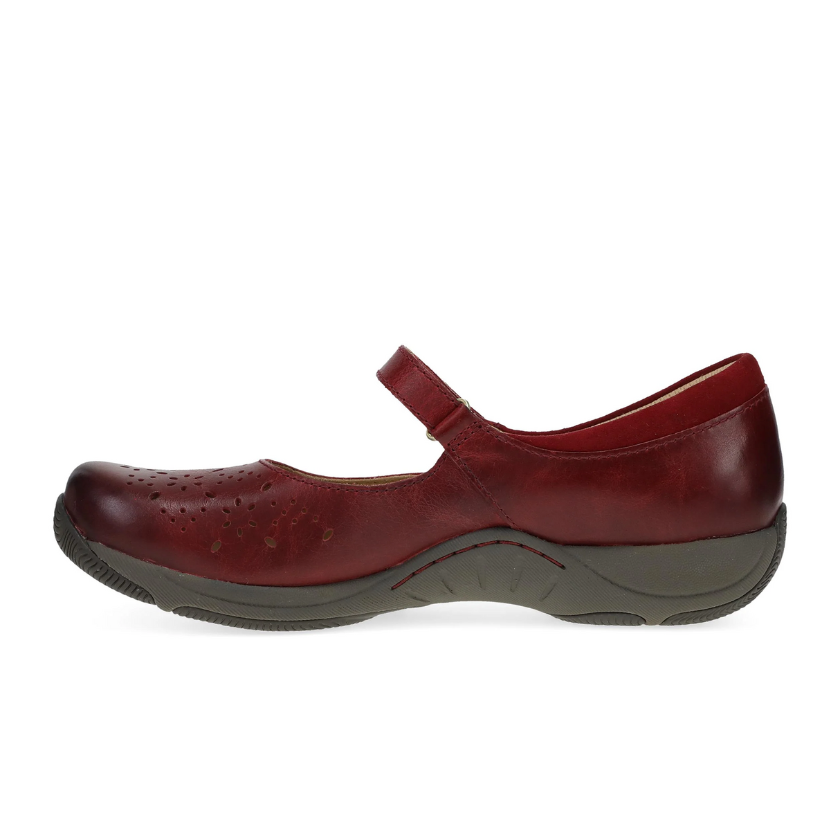 Dansko Stacy Mary Jane (Women) - Red Waxy Burnished Dress-Casual - Slip On - The Heel Shoe Fitters