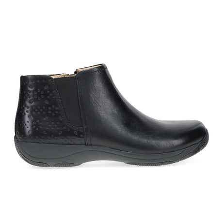 Dansko Sherry Ankle Boot (Women) - Black Waxy Burnished Boots - Casual - Low - The Heel Shoe Fitters