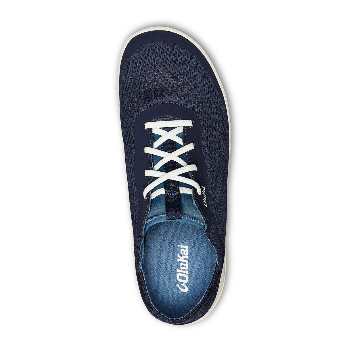 OluKai Moku Pae Sneaker (Men) - Trench Blue/Off White Athletic - Casual - Lace Up - The Heel Shoe Fitters