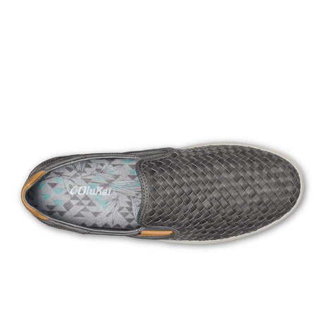 OluKai Lae'ahi Lauhala Slip On (Men) - Ash/Ash Dress-Casual - Slip On - The Heel Shoe Fitters