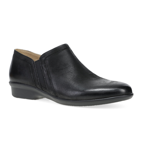 Dansko Cheryl Ankle Bootie (Women) - Black Burnished Nubuck Boots - Casual - Low - The Heel Shoe Fitters