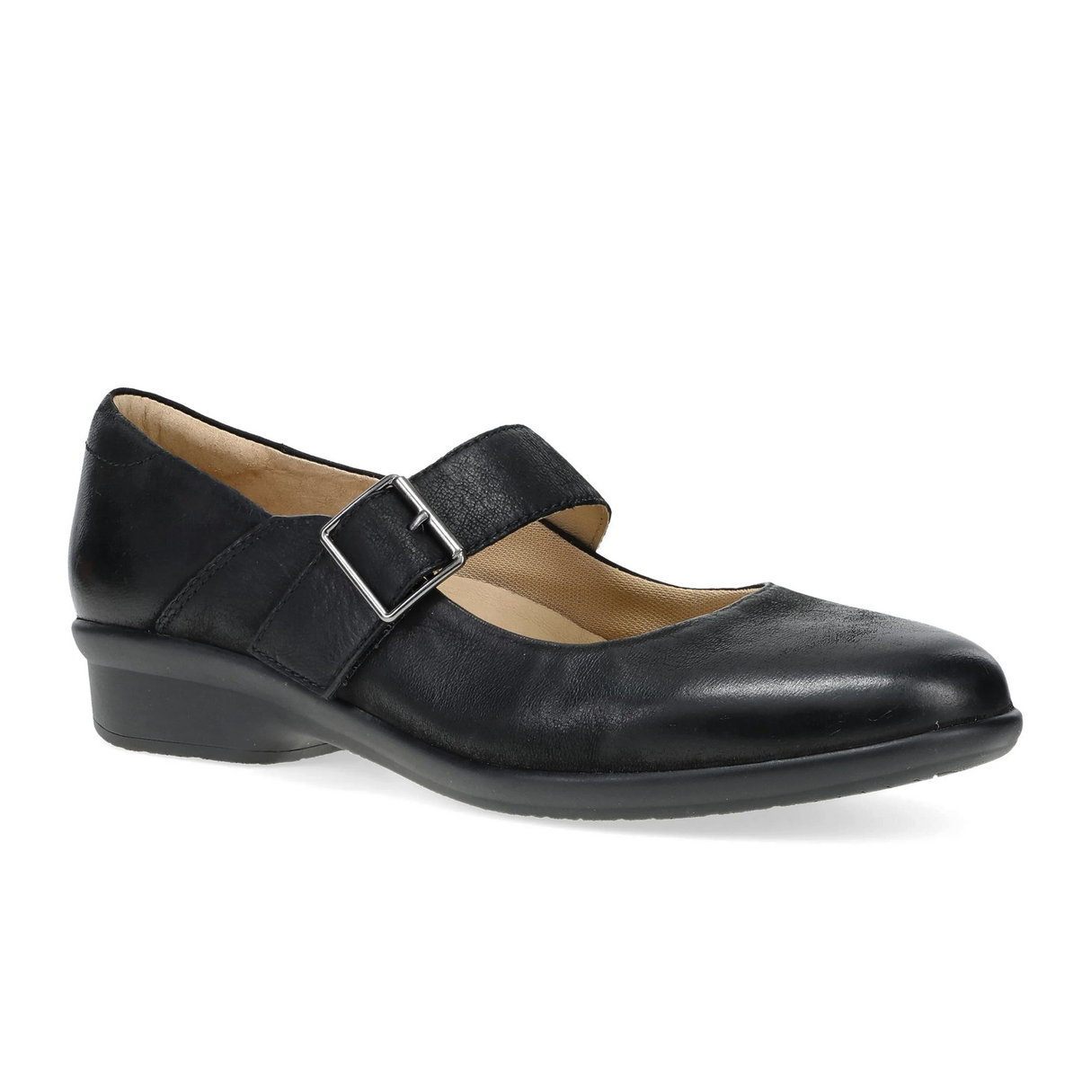 Dansko Collette Mary Jane (Women) - Black Burnished Nubuck Dress-Casual - Slip On - The Heel Shoe Fitters