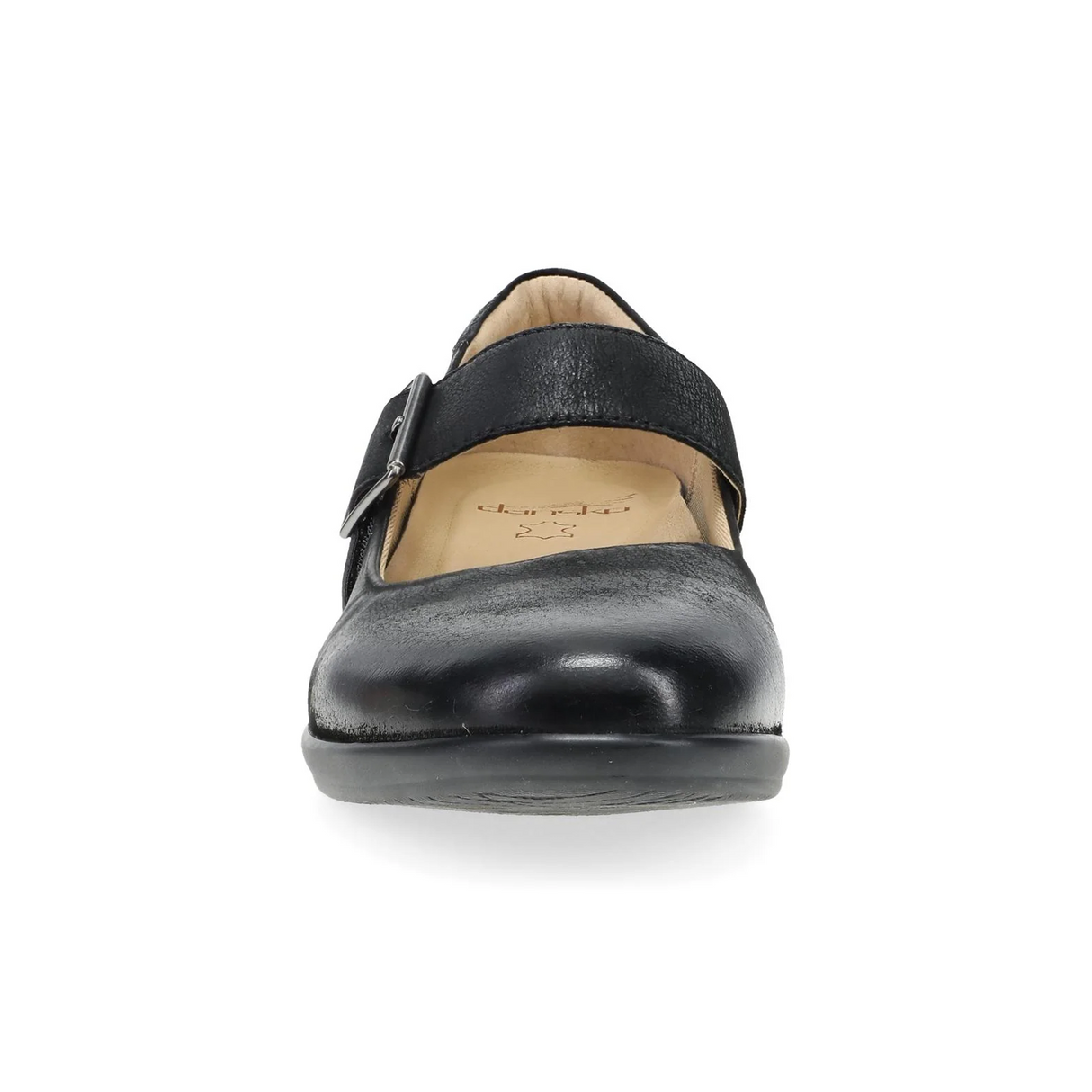 Dansko Collette Mary Jane (Women) - Black Burnished Nubuck Dress-Casual - Slip On - The Heel Shoe Fitters