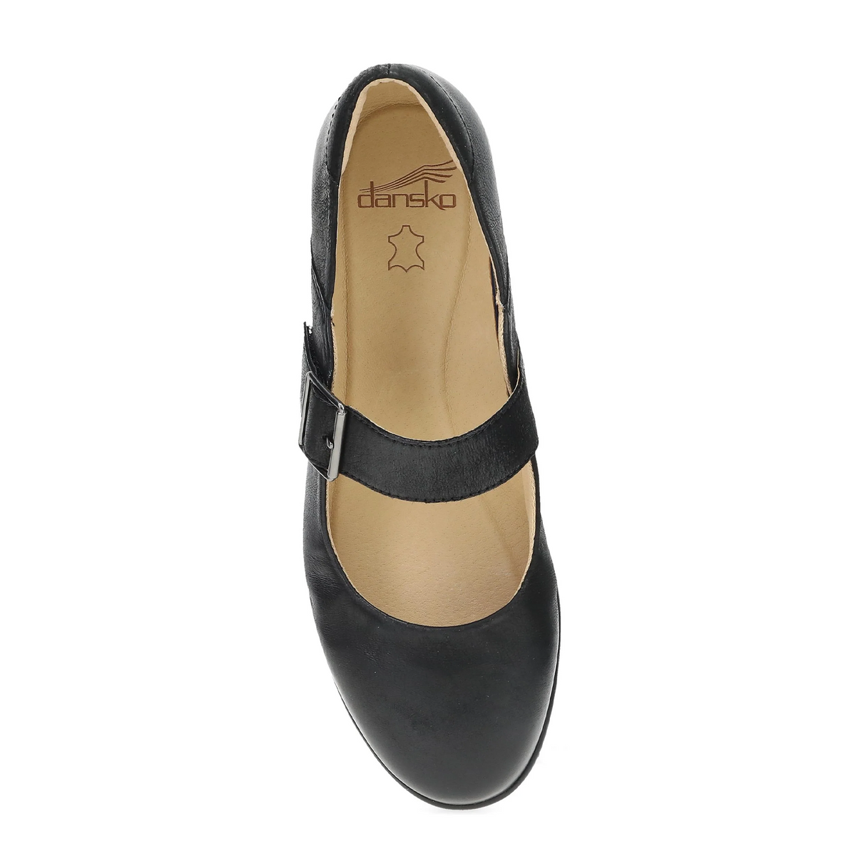 Dansko Collette Mary Jane (Women) - Black Burnished Nubuck Dress-Casual - Slip On - The Heel Shoe Fitters
