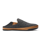 OluKai HanoHano Waxed Canvas Slipper (Men) - Dark Shadow/Dark Shadow Dress-Casual - Slippers - The Heel Shoe Fitters