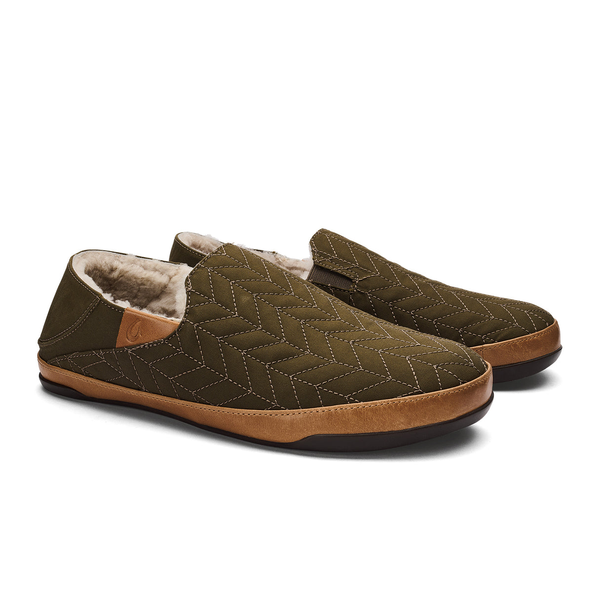 OluKai HanoHano Waxed Canvas Slipper (Men) - Husk/Husk Dress-Casual - Slippers - The Heel Shoe Fitters