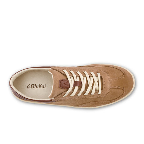 OluKai Punini Suede Lace Up (Men) - Tan/Toffee Athletic - Casual - Lace Up - The Heel Shoe Fitters