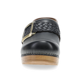 Dansko Pro Braided Clog (Women) - Black Leather