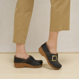 Dansko Pro Braided Clog (Women) - Black Leather