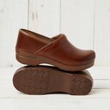 Dansko Professional Clog (Women) - Saddle Full Grain Dress-Casual - Clogs & Mules - The Heel Shoe Fitters