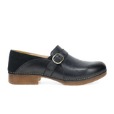 Dansko Margaret Loafer (Women) - Black Burnished Calf Dress-Casual - Slip On - The Heel Shoe Fitters
