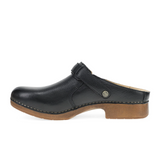 Dansko Millie Clog (Women) - Black Waxy Milled Dress-Casual - Clogs & Mules - The Heel Shoe Fitters