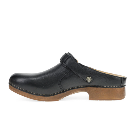 Dansko Millie Clog (Women) - Black Waxy Milled Dress-Casual - Clogs & Mules - The Heel Shoe Fitters