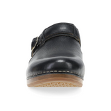 Dansko Millie Clog (Women) - Black Waxy Milled Dress-Casual - Clogs & Mules - The Heel Shoe Fitters