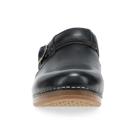 Dansko Millie Clog (Women) - Black Waxy Milled Dress-Casual - Clogs & Mules - The Heel Shoe Fitters