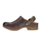 Dansko Millie Clog (Women) - Chocolate Tooled