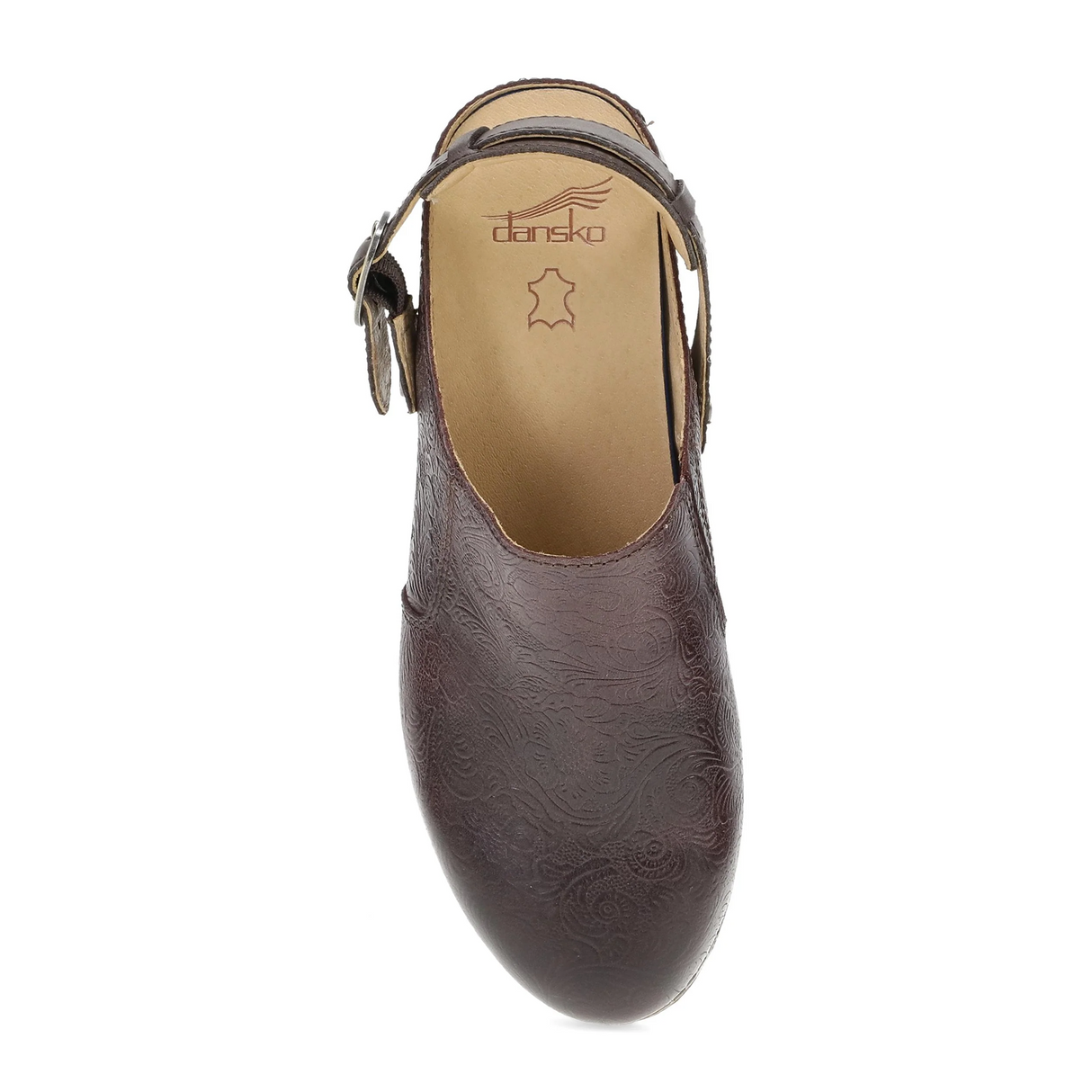 Dansko Millie Clog (Women) - Chocolate Tooled