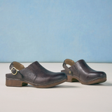Dansko Millie Clog (Women) - Chocolate Tooled