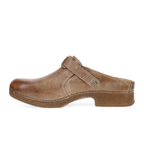 Dansko Millie Clog (Women) - Tan Waxy Brush Off Dress-Casual - Clogs & Mules - The Heel Shoe Fitters