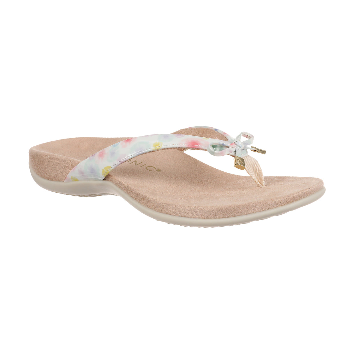 Vionic Bella II Sandal (Women) - Cream Poppy Sandals - Thong - The Heel Shoe Fitters