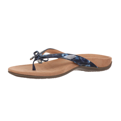 Vionic Bella II (Women) - Navy Poppy Sandals - Thong - The Heel Shoe Fitters