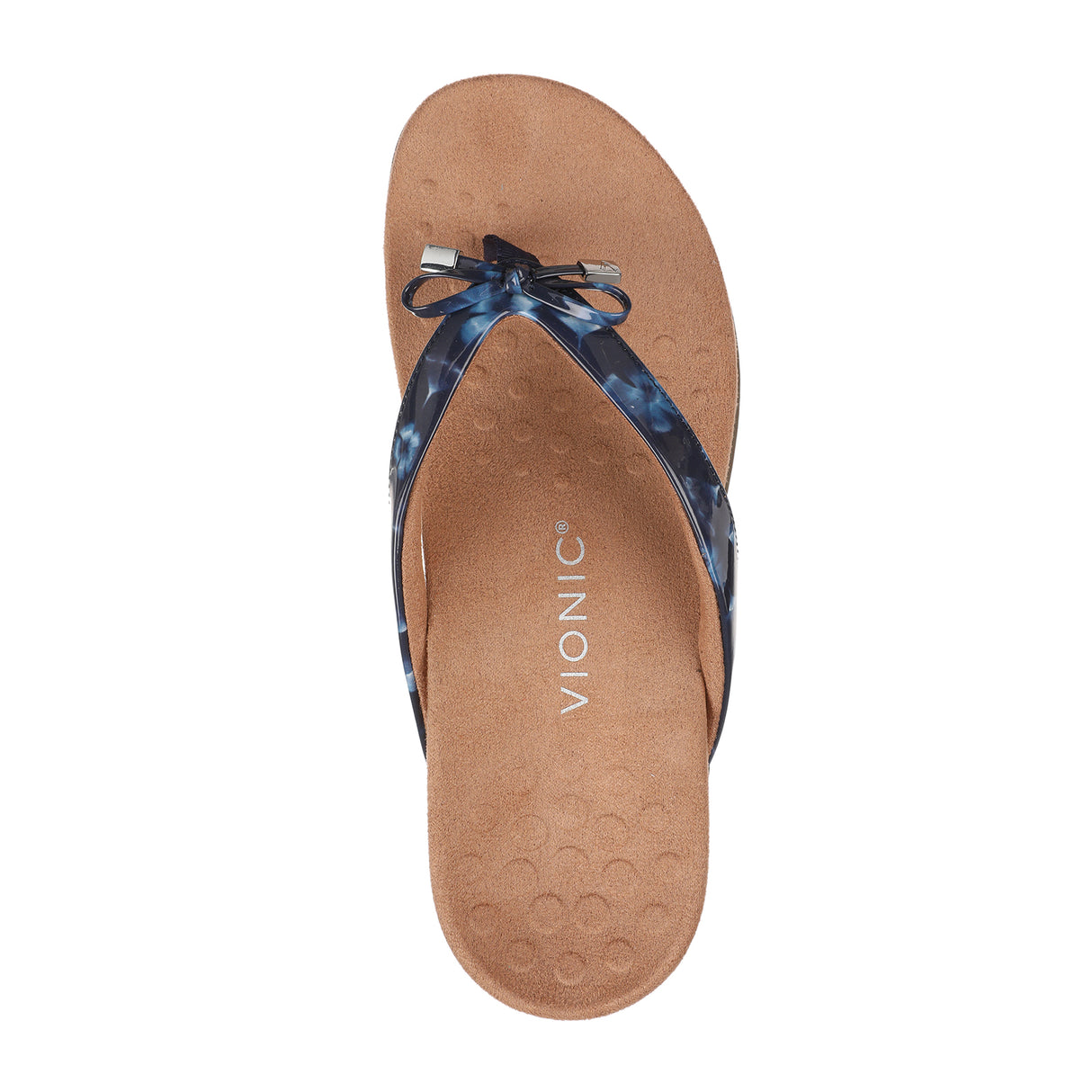 Vionic Bella II Sandal (Women) - Navy Poppy Sandals - Thong - The Heel Shoe Fitters