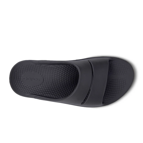 Oofos OOahh Slide Sandal (Unisex) - Black Sandals - Slide - The Heel Shoe Fitters