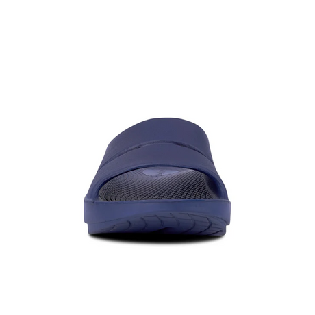 Oofos OOahh Slide Sandal (Unisex) - Navy Sandals - Slide - The Heel Shoe Fitters